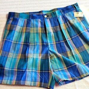 Gant Vintage Pleated Front Pocketed Zippered Sz 38 Shorts